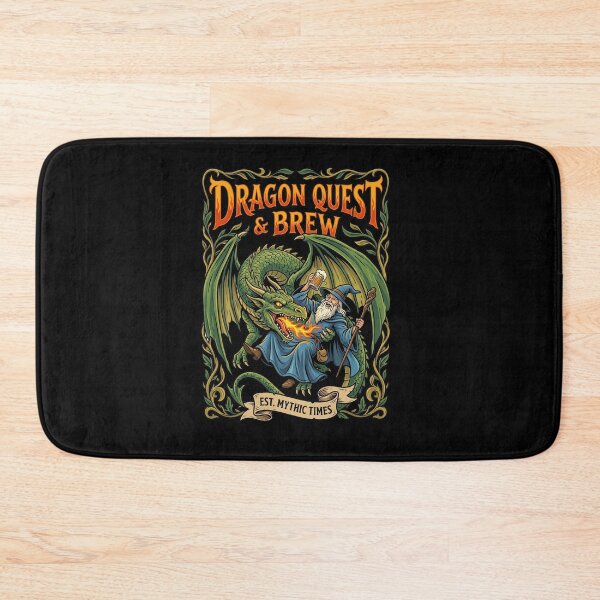 Item preview, Dragon Quest And Brew Fantasy Wizard Tabletop RPG designed and sold by TeeARTHY.