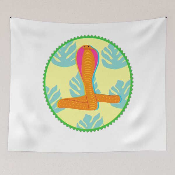 Item preview, Tropical Cobra Snake Emblem designed and sold by DailyDoodlesBySumbul.
