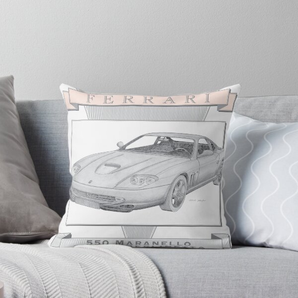 Artikelvorschau, Ferrari 550 Maranello 2-Türer Berlinetta handgezeichnet entworfen und verkauft von Classic Car Art Drawings.