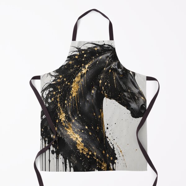 Item preview, Black Horse Wall Art – Luxury Equestrian Decor for Horse Lovers and Modern Homes designed and sold by DimoraGutyz.