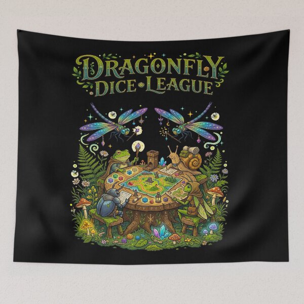 Item preview, Dragonfly Dice League Frog  RPG Gaming designed and sold by TeeARTHY.