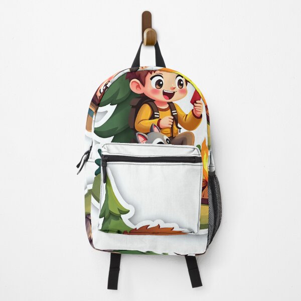 Item preview, Camping Friends T-Shirt: Children and Raccoons by Campfire - Fun Outdoor Gift for Nature Lovers designed and sold by Qubivibe.