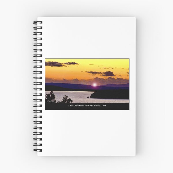 Item preview, Lake Champlain Vermont, Sunset, 1994, Retro Travel Photograph designed and sold by AMacGPhilly.
