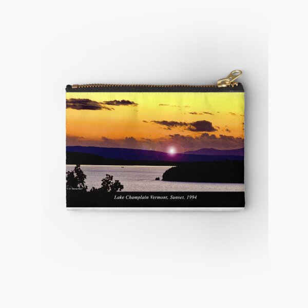 Item preview, Lake Champlain Vermont, Sunset, 1994, Retro Travel Photograph designed and sold by AMacGPhilly.