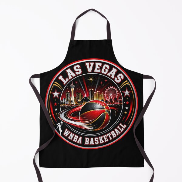 Item preview, Las Vegas Women’s Basketball Neon Skyline Red Black Emblem designed and sold by TKOprintdesigns.