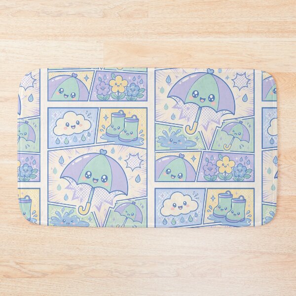 Item preview, Kawaii Rainy Umbrella Pop Panels designed and sold by Gift Phrase Studio.