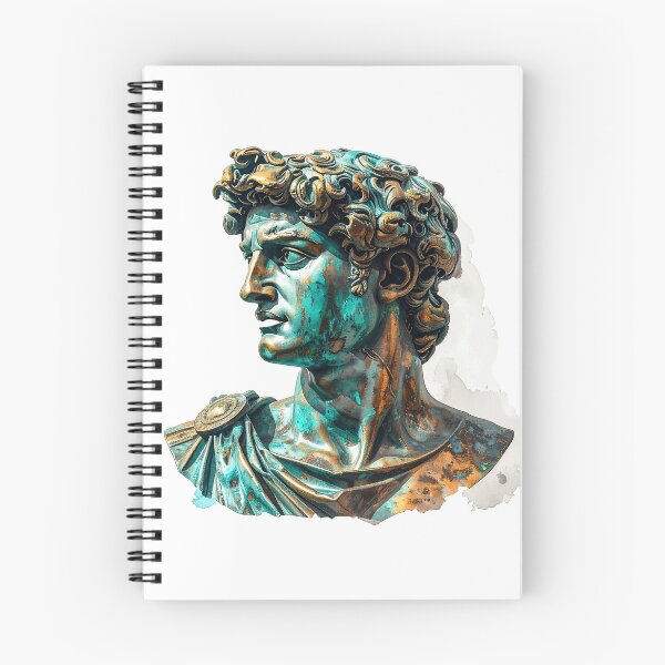 Item preview, Roman Bust Patina Statue Design designed and sold by BetweenForms.