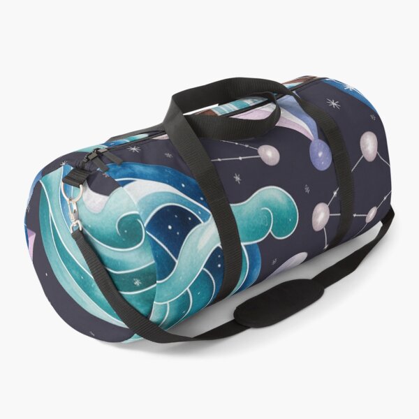 Item preview, Mystical Aquarius Zodiac Pattern | Celestial Waves Seamless Repeat designed and sold by Midnight Veil Designs.