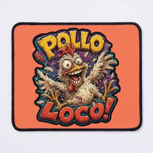 Item preview, Pollo Loco (Crazy Chicken) designed and sold by digital-savant.