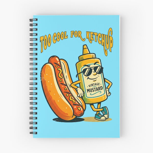 Item preview, Too Cool For Ketchup Funny Mustard Hot Dog Food Joke designed and sold by TeeARTHY.
