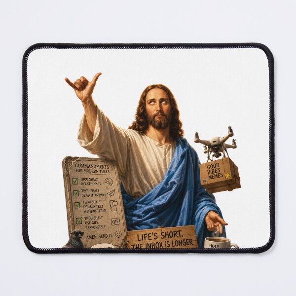 Item preview, Thou Shalt Send It Jesus designed and sold by PatternFly.