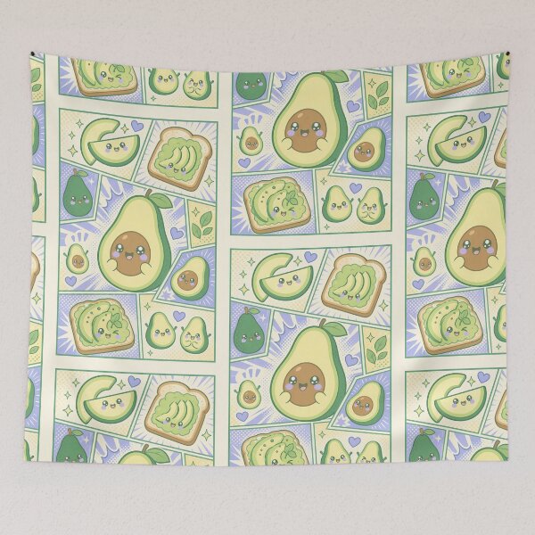 Item preview, Kawaii Avocado Pop Panels cool designed and sold by Magmashup.