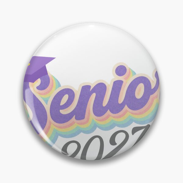 Item preview, Senior 2027 With Graduation Cap Retro Rainbow Lettering designed and sold by JaymeOctober.