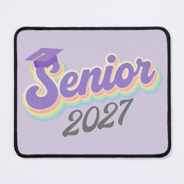 Item preview, Senior 2027 With Graduation Cap Retro Rainbow Lettering designed and sold by JaymeOctober.