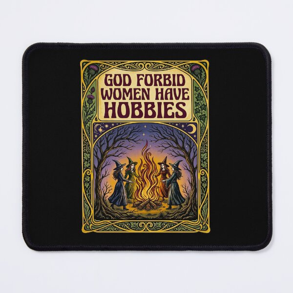 Item preview, God Forbid Women Have Hobbies Funny Witch Coven designed and sold by TeeARTHY.
