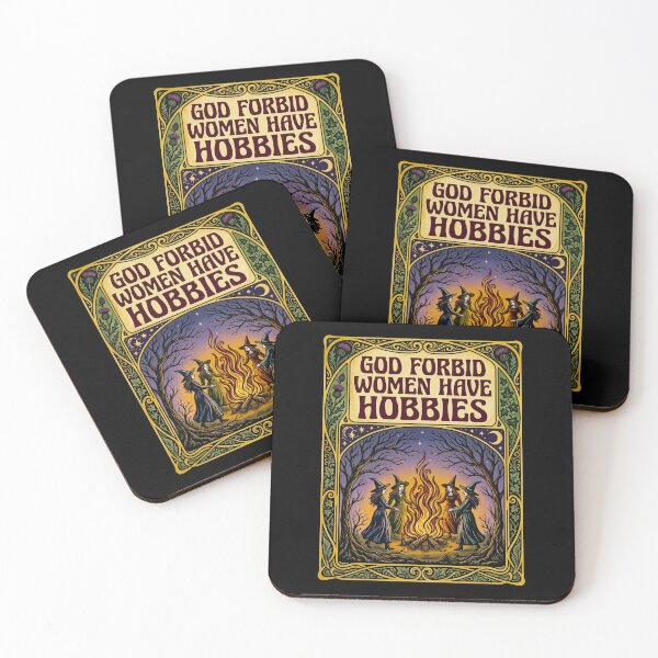 Item preview, God Forbid Women Have Hobbies Funny Witch Coven designed and sold by TeeARTHY.