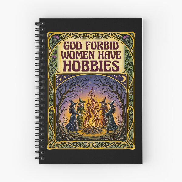 Item preview, God Forbid Women Have Hobbies Funny Witch Coven designed and sold by TeeARTHY.