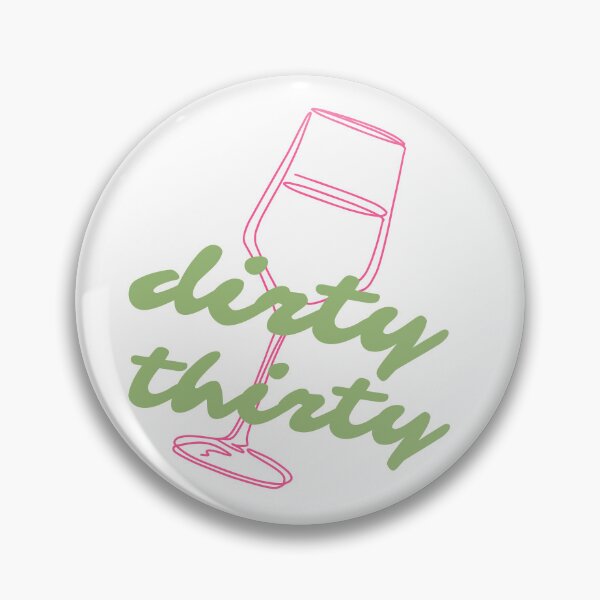 Item preview, Dirty Thirty Retro 30th Birthday Shirt | Funny Thirtieth Birthday Wine Lover Gift designed and sold by ice-apparel.