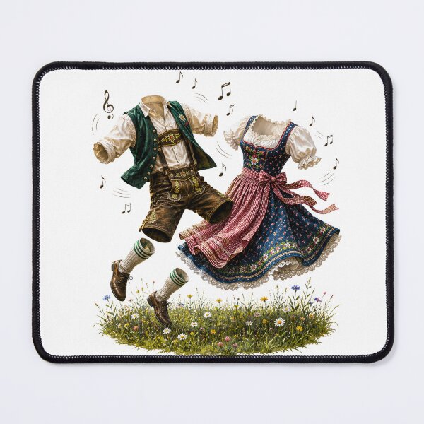 Item preview, Wo Musik Spielt, Tanzen Sogar Tracht und Dirndl – Funny Bavarian Folk Dance Design designed and sold by Alpine-Ink.