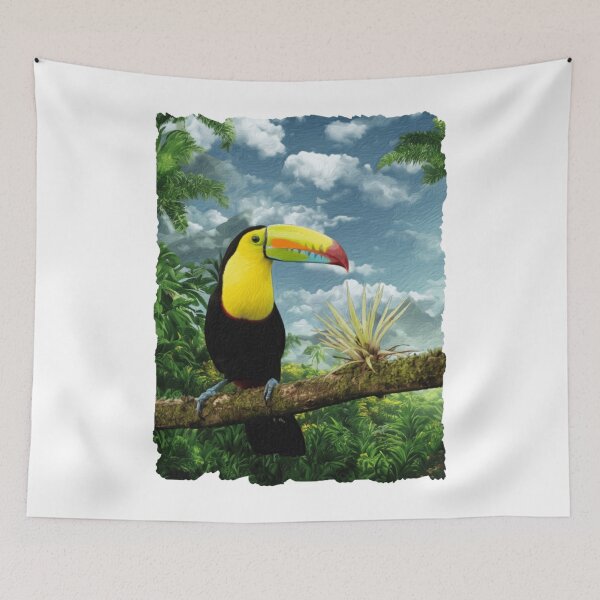 Item preview, Keel Billed Toucan With A Jungle View  designed and sold by GeschenksDesign.