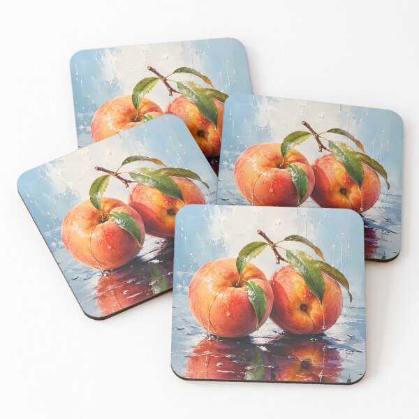 Item preview, Peach Wall Art Aesthetic – Modern Fruit Decor for Kitchen and Cottagecore Home designed and sold by Gutyz Designs.