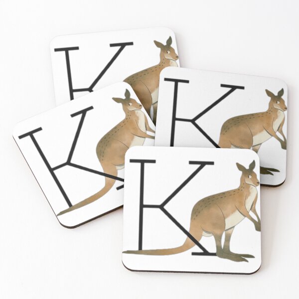 Item preview, Letter K Kangaroo Alphabet Design designed and sold by DailyDoodlesBySumbul.