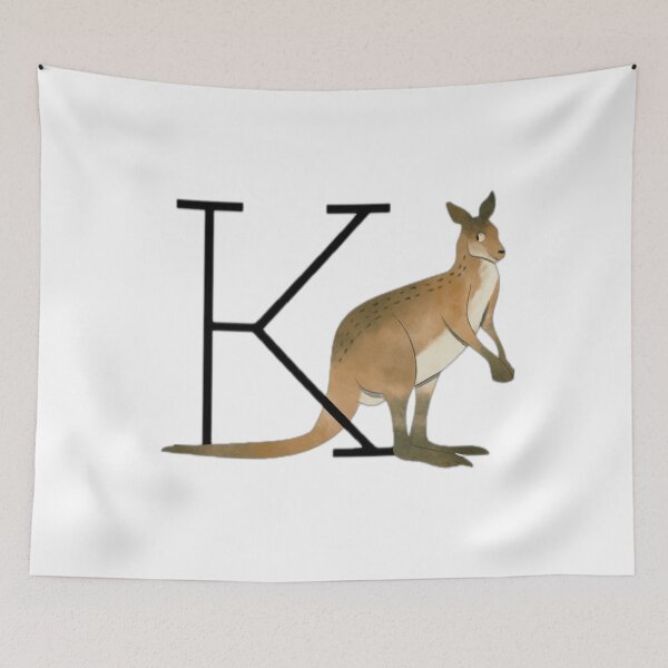 Item preview, Letter K Kangaroo Alphabet Design designed and sold by DailyDoodlesBySumbul.