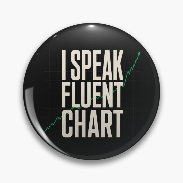 Item preview, I Speak Fluent Chart Trader Typography designed and sold by FirmHoldStudio.