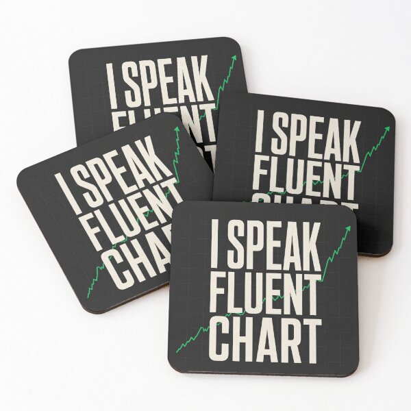 Item preview, I Speak Fluent Chart Trader Typography designed and sold by FirmHoldStudio.