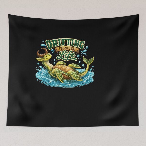 Item preview, Dragon Seaturtle - Drifting Through Life designed and sold by EMBERFLOWARTWORKS.