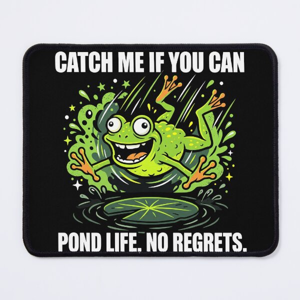 Item preview, Catch Me If You Can Funny Frog Shirt designed and sold by DmaarGroup.