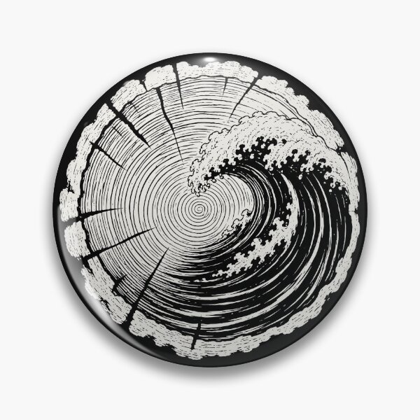 Item preview, Woodgrain Ocean Waves Coastal Aesthetic Nature Art designed and sold by Eh Plus Designs.