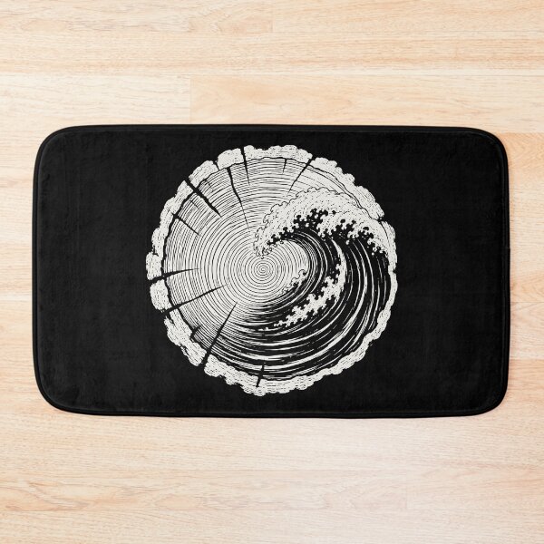 Item preview, Woodgrain Ocean Waves Coastal Aesthetic Nature Art designed and sold by Eh Plus Designs.