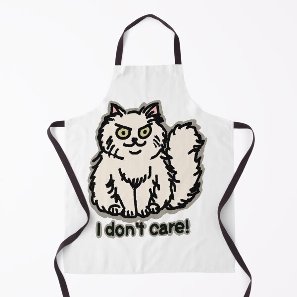 Item preview, "¡Me da igual!" gato blanco de pelo largo designed and sold by BeLikeCat.