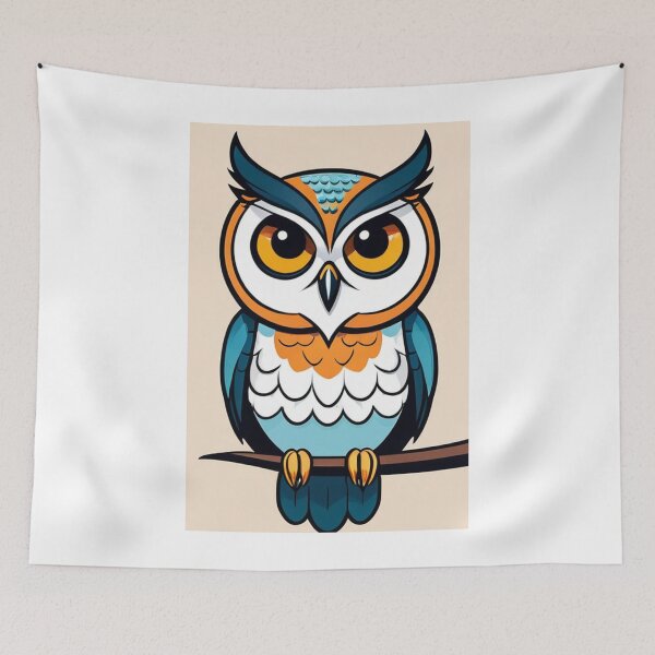 Item preview, Art - Abstract Owl, Modern Graphic Illustration designed and sold by AnimeShin.