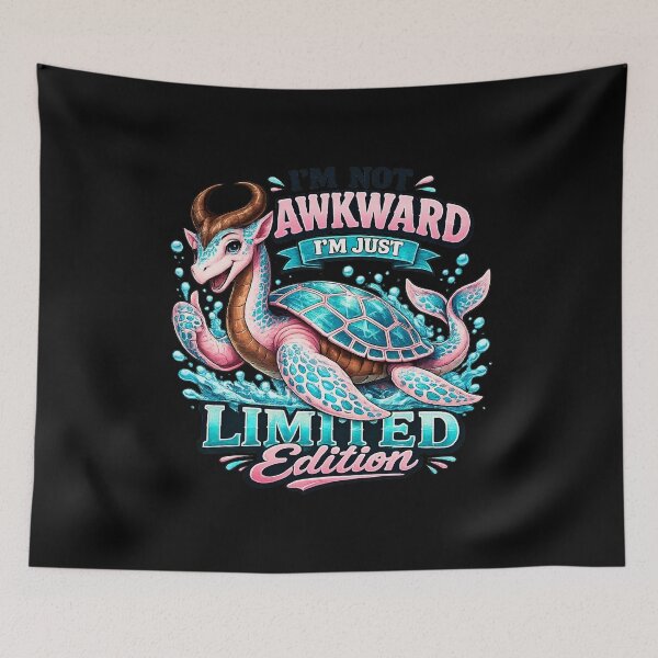 Item preview, Dragon Seaturtle - I'm Not Awkward, I'm just Limited Edition designed and sold by EMBERFLOWARTWORKS.
