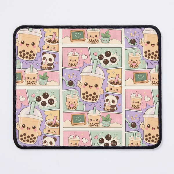 Item preview, Kawaii Boba Tea Pop Panels designed and sold by Gift Phrase Studio.