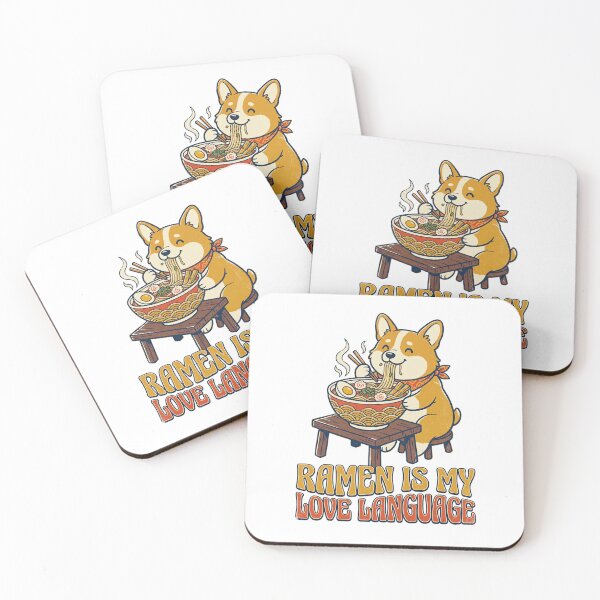 Item preview, Ramen Is My Love Language Funny Corgi Noodle Bowl designed and sold by TeeARTHY.