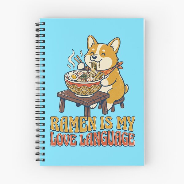Item preview, Ramen Is My Love Language Funny Corgi Noodle Bowl designed and sold by TeeARTHY.