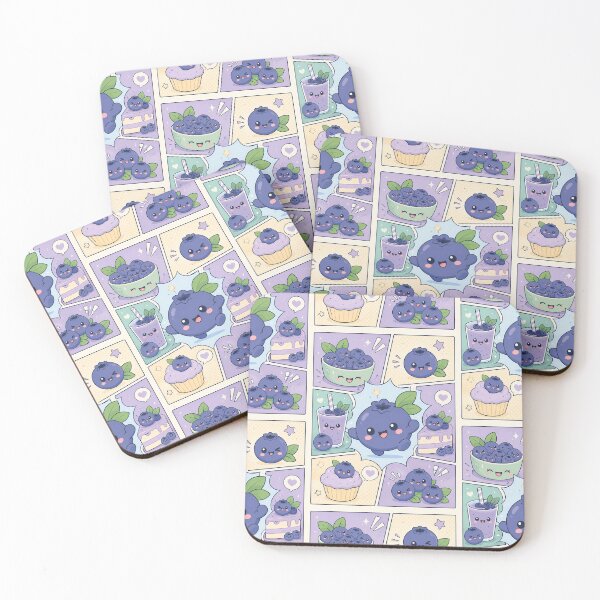 Item preview, Kawaii Blueberry Pop Panels designed and sold by Gift Phrase Studio.