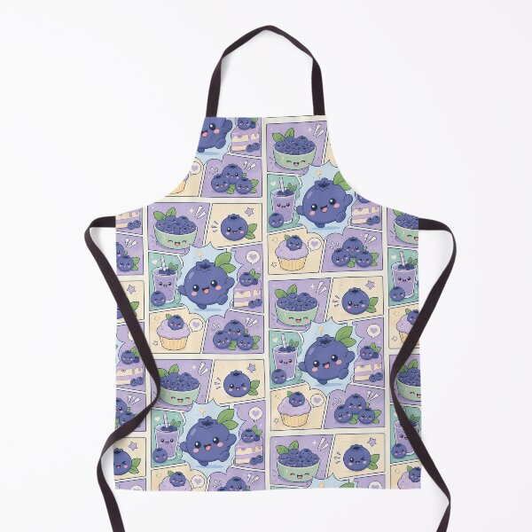 Artikelvorschau, Kawaii Blaubeer-Pop-Panels entworfen und verkauft von Gift Phrase Studio.