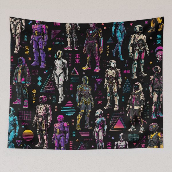 Item preview, Futuristic Humanoid Robot | AI Android Sci-Fi Tech Design designed and sold by TEEJAMBOREE.