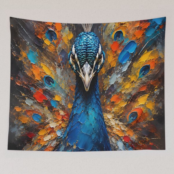 Item preview, Colorful Peacock Wall Art – Vibrant Exotic Bird Decor for Peacock Lovers designed and sold by DimoraGutyz.
