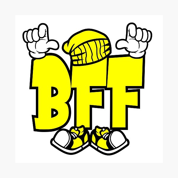 Item preview, BFF - ICONIC Cartoon Character Bold Retro designed and sold by NFTWords.