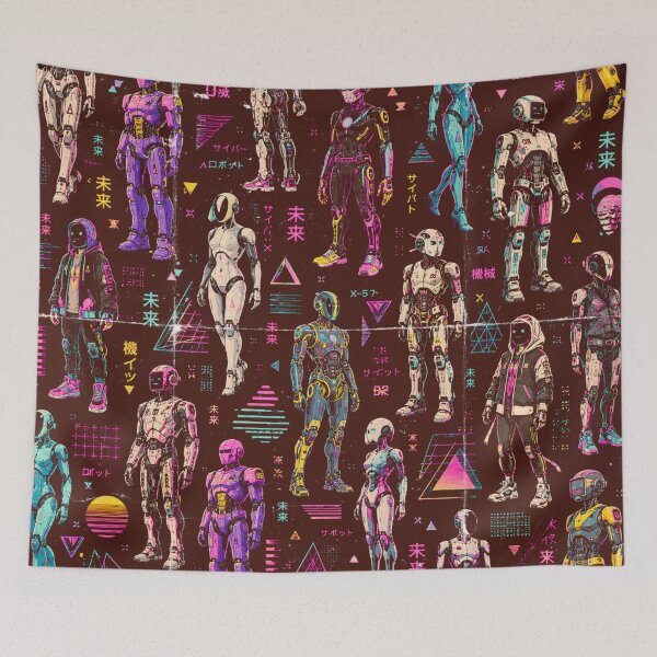 Item preview, Futuristic Humanoid Robot | AI Android Sci-Fi Tech Design designed and sold by TEEJAMBOREE.