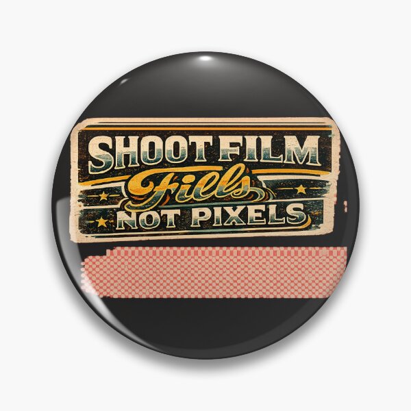 Item preview, Shoot Film Not Pixels Vintage Typography Tee designed and sold by Golden Era Studio.