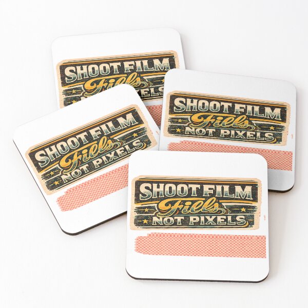 Item preview, Shoot Film Not Pixels Vintage Typography Tee designed and sold by Golden Era Studio.