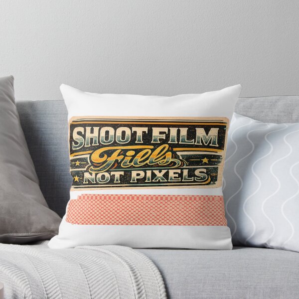 Item preview, Shoot Film Not Pixels Vintage Typography Tee designed and sold by Golden Era Studio.