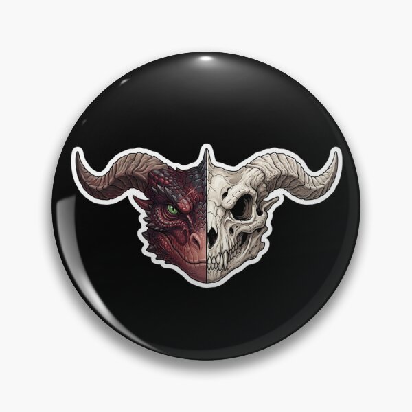 Item preview, Split Bone to Flesh Dragon Head RPG Sticker designed and sold by AestheticRPG .