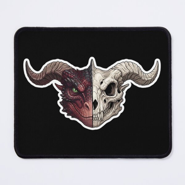 Item preview, Split Bone to Flesh Dragon Head RPG Sticker designed and sold by AestheticRPG .